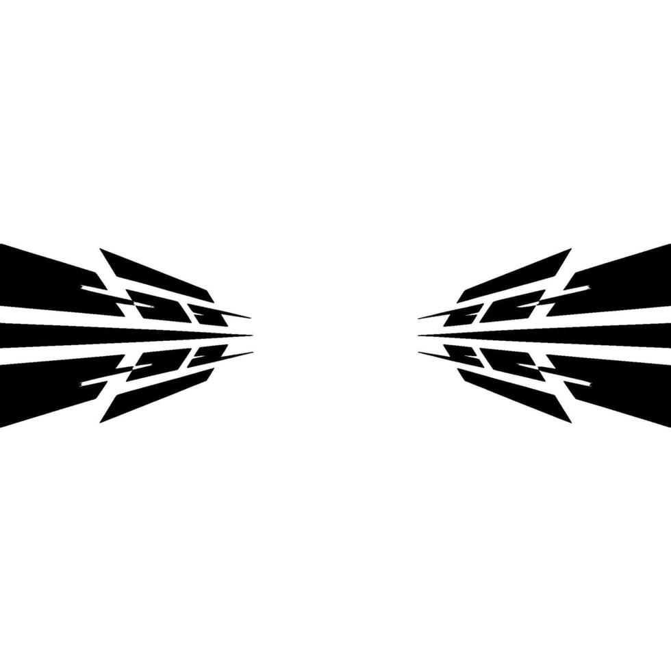 Abstract Black and White Geometric , Perspective, Modern, Minimalist vector