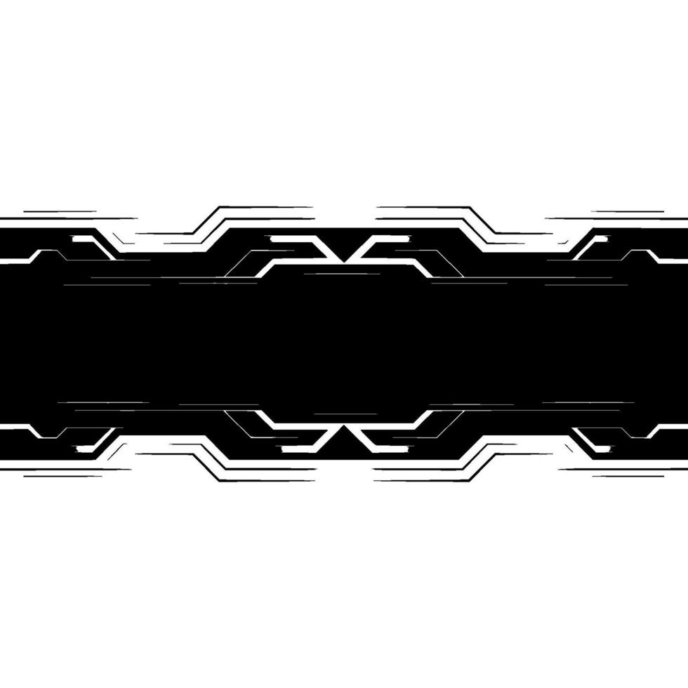 Futuristic Black and White Frame for Technology Presentation vector