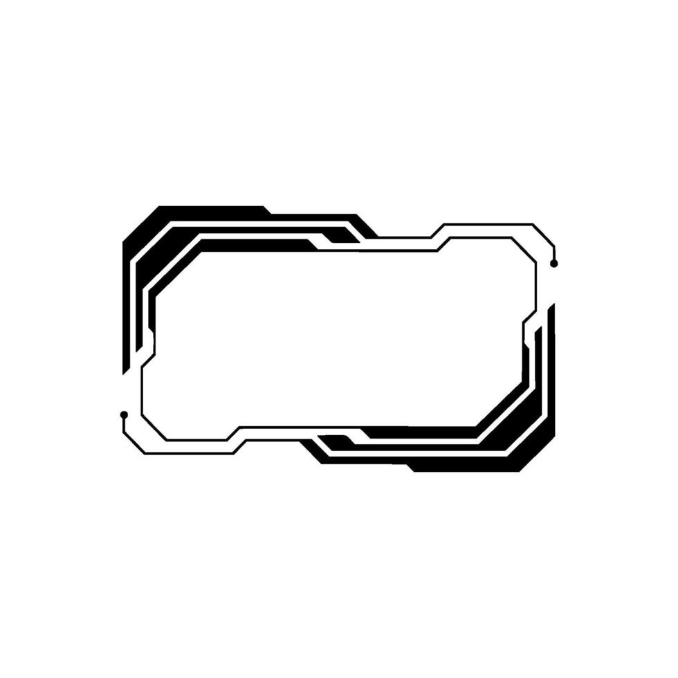 Scifi Interface Frame Futuristic Tech , White Space vector