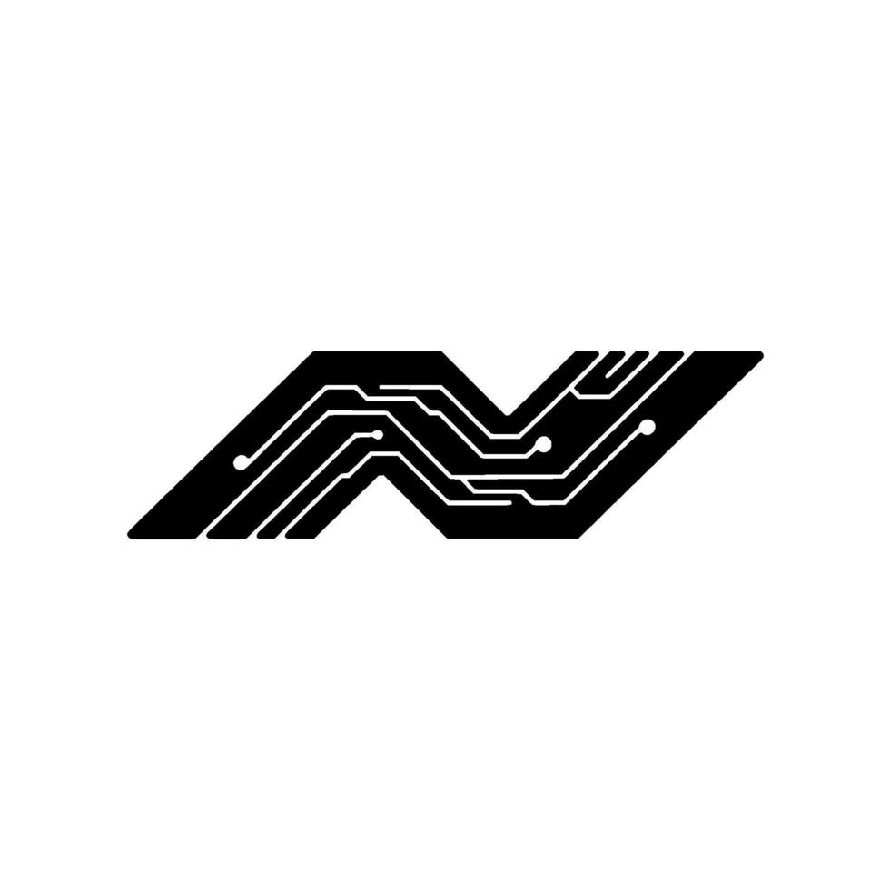 Abstract Circuitry Futuristic Tech vector