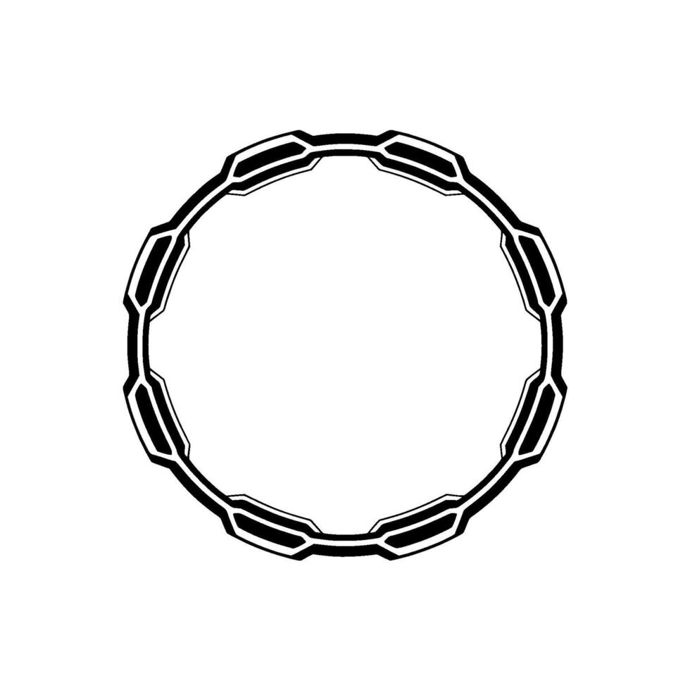 Modern Tech Circle Frame, Futuristic Geometric , Illustration. vector