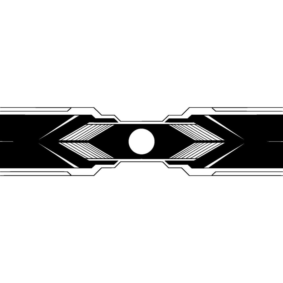 Futuristic Element Geometric Pattern With White Orb vector