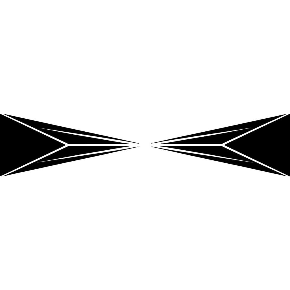 Abstract Geometric Symmetry Black and White vector