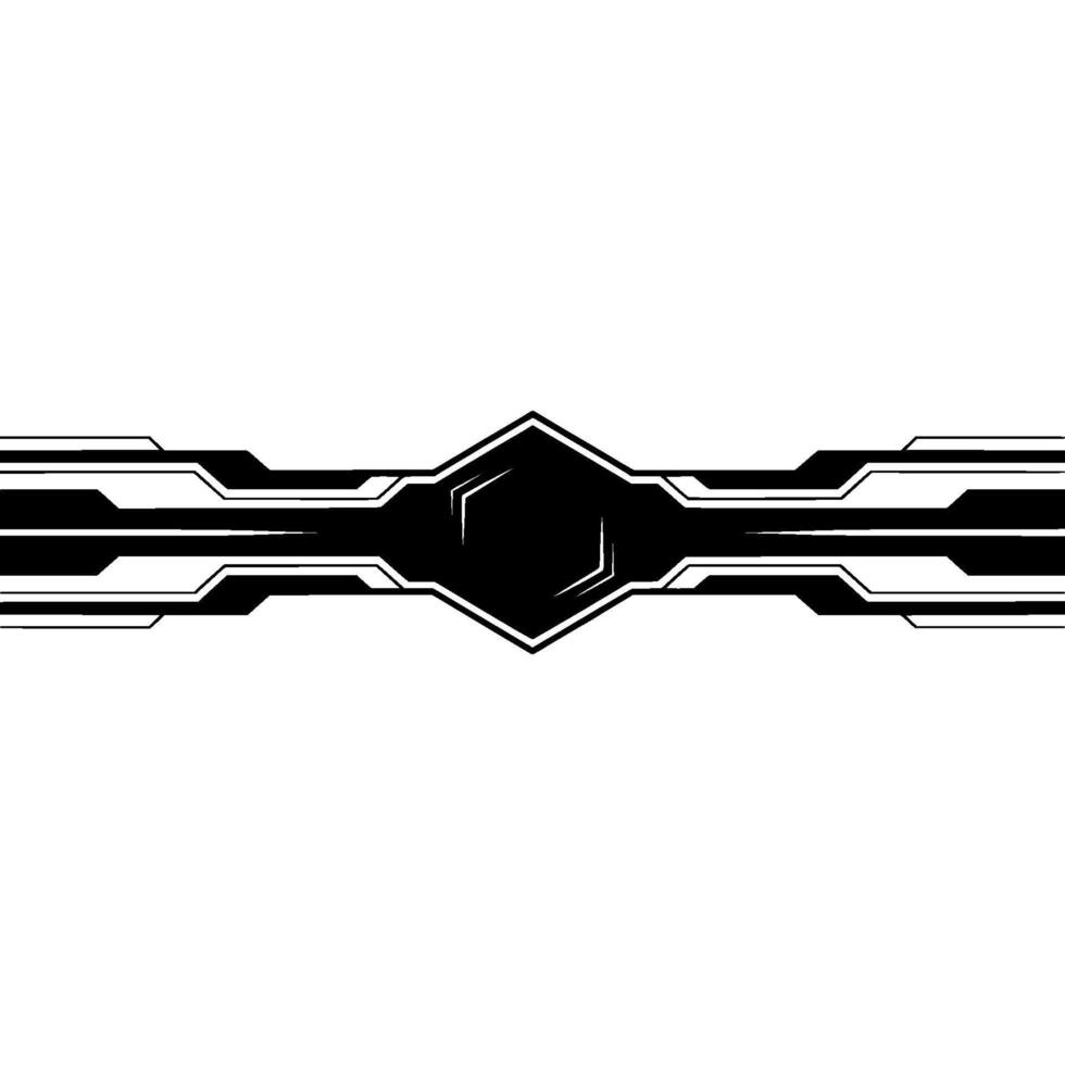 Tech Stripe Element Abstract Geometric on White Background vector