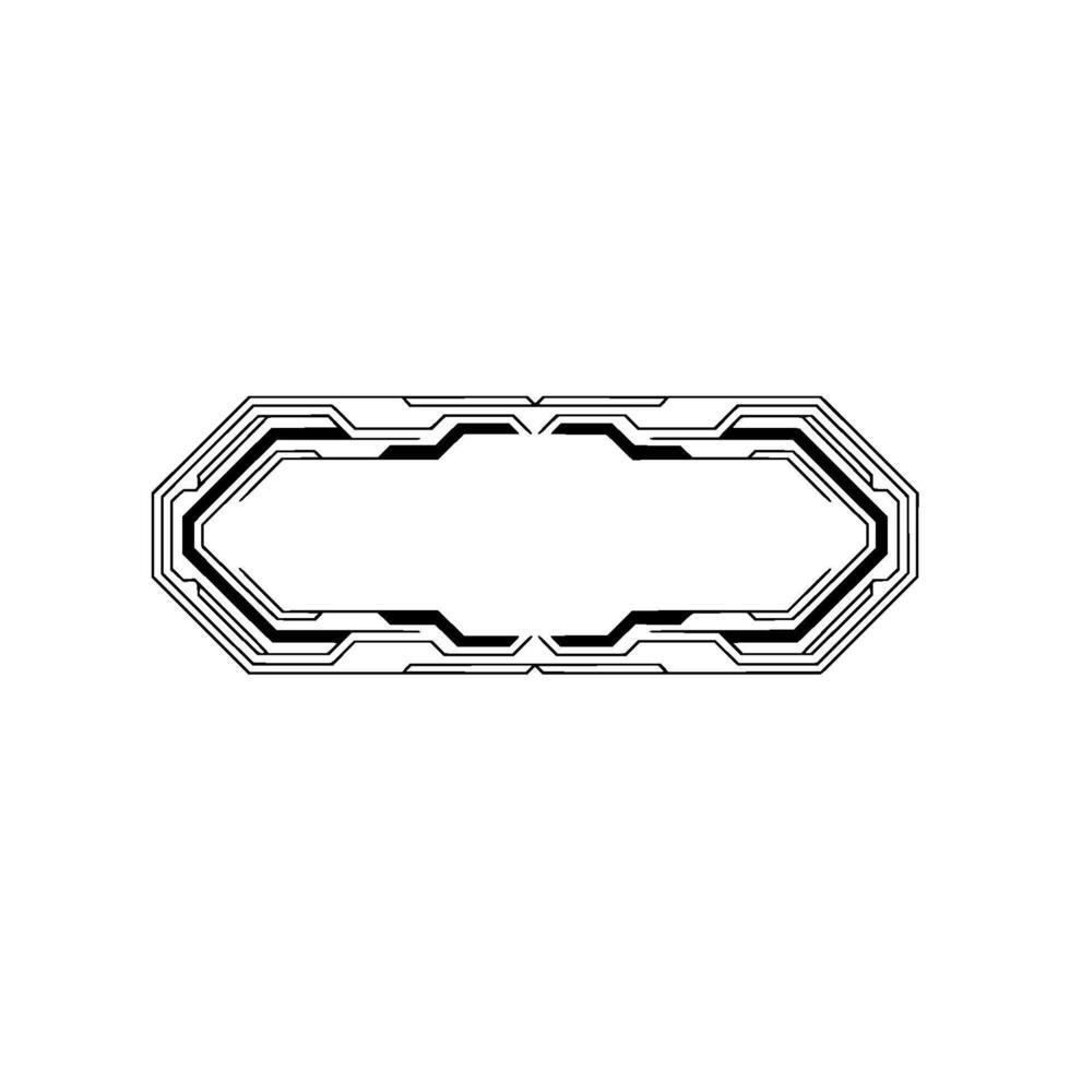 Futuristic Interface Element on Light Background vector
