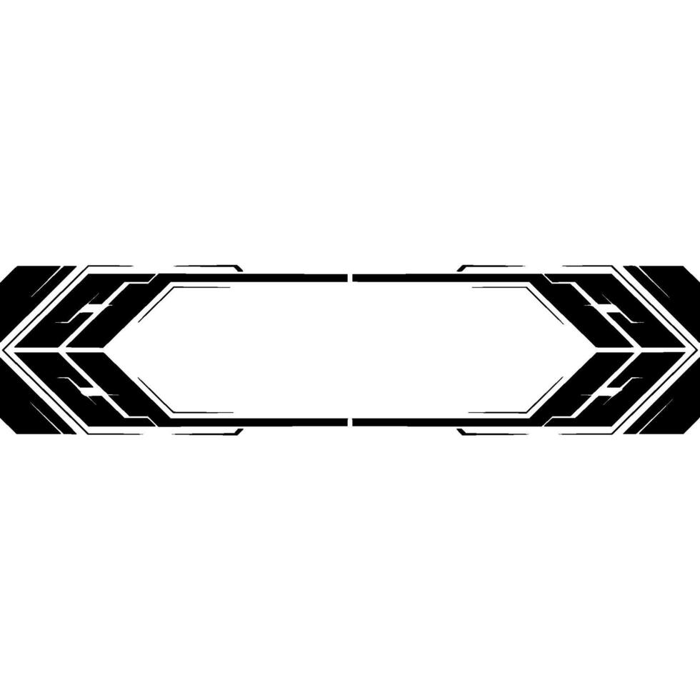 Futuristic Banner Frame on Grey Background vector