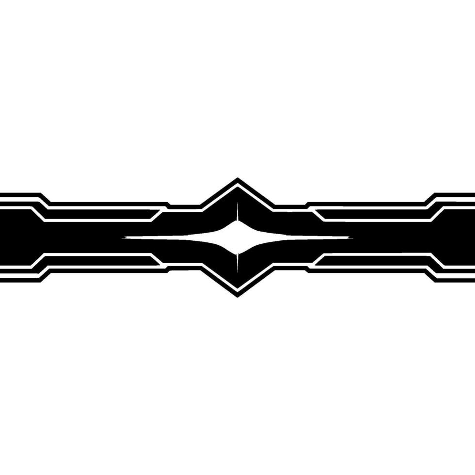 Abstract Tech Line With Glowing Center Modern Element vector
