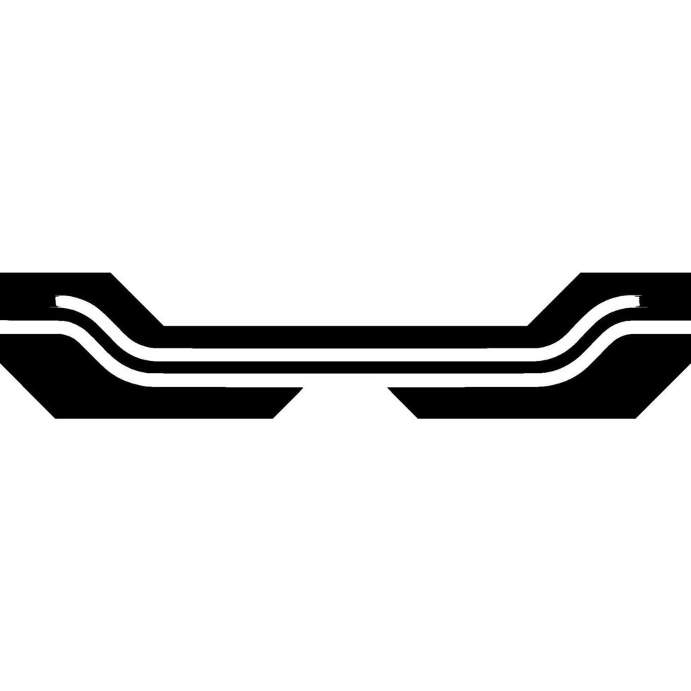 Minimalist Abstract Geometric Black and Silver Lines on White vector