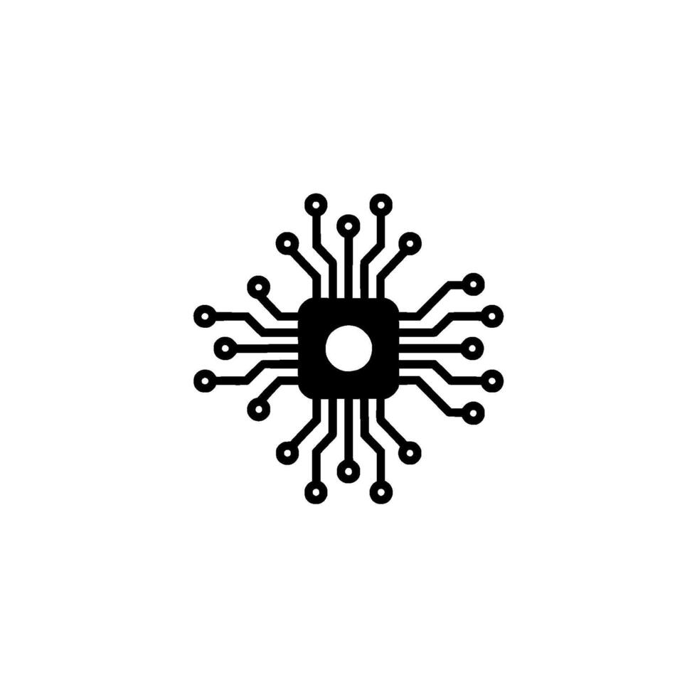 Cpu Chip Digital Circuitry , , Technology Background vector