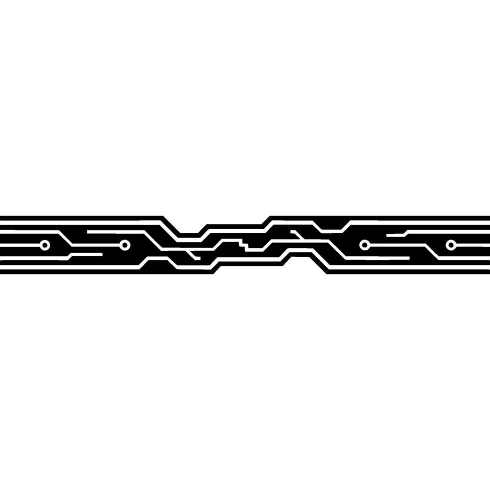 Abstract Circuit Board Black Lines on Gradiant Background vector