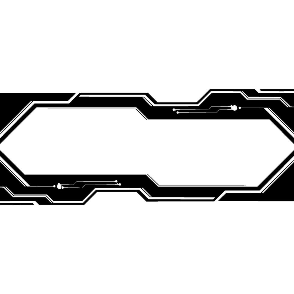 Tech Interface Background With Circuitry and Space for Text vector