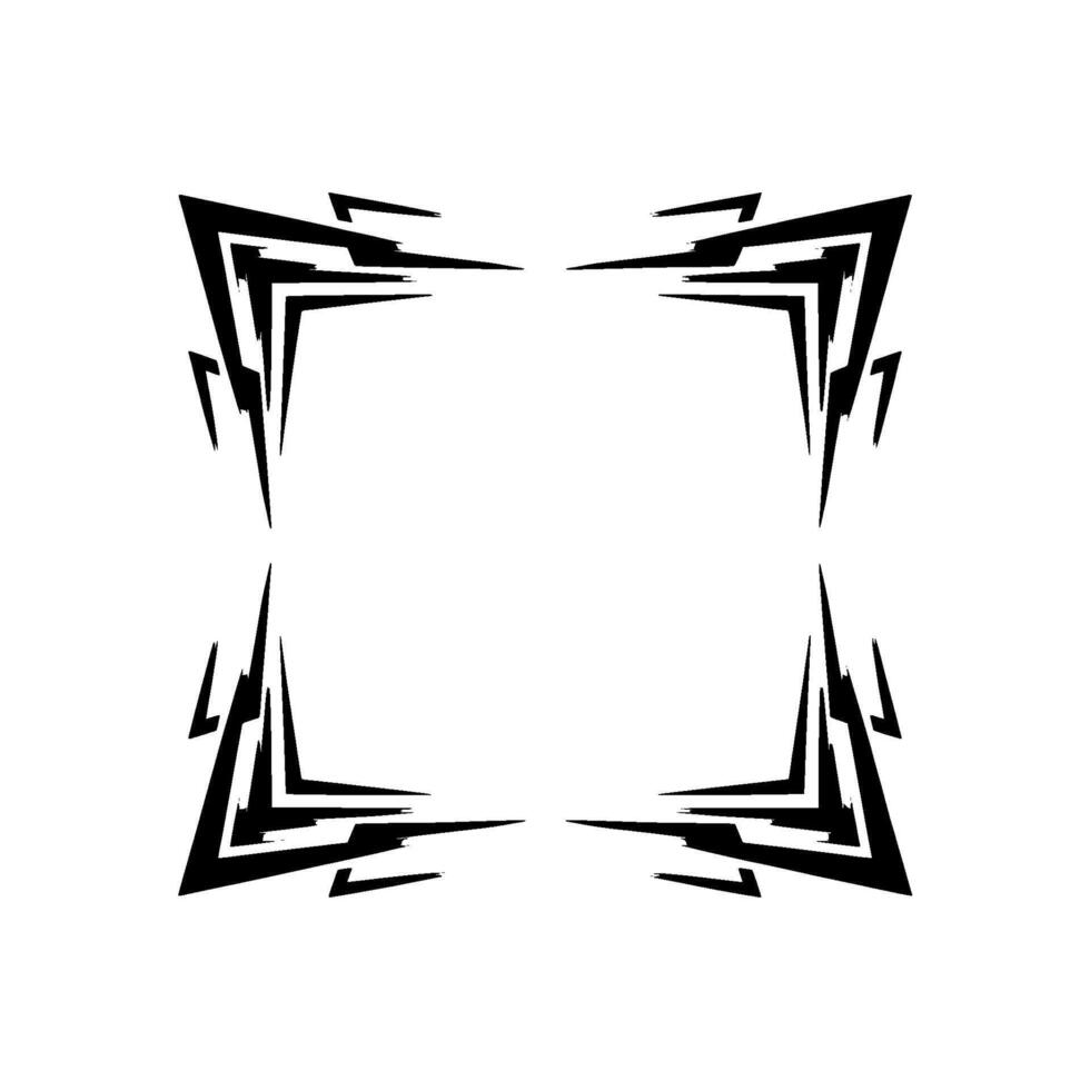Modern Geometric Frame With Gradients, Minimalist vector