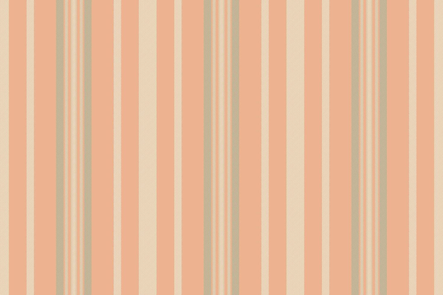 Row seamless lines fabric, skill textile vertical . Vaterial stripe texture pattern background in orange and old lace colors. vector