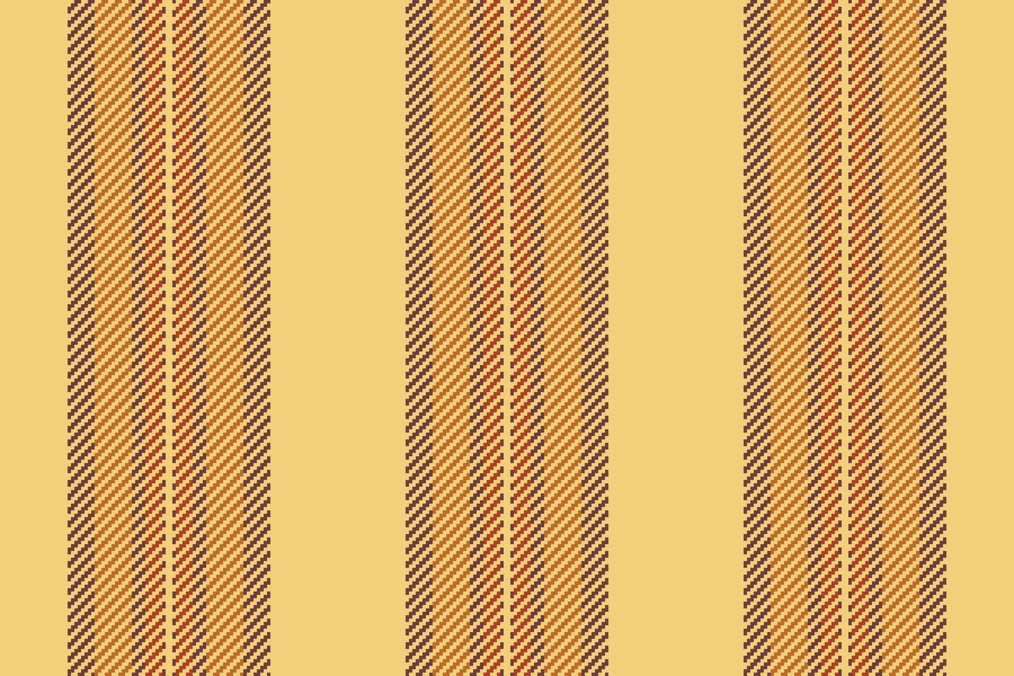 Christmas card background seamless vertical, father fabric pattern stripe. Messy lines textile texture in amber and red colors. vector