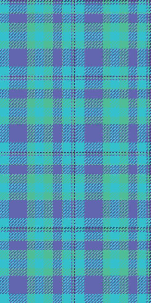 Multicolored seamless texture , realistic textile tartan check. Illustration pattern background fabric plaid in blue and cyan colors. vector