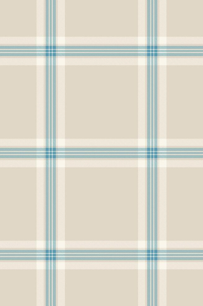 Dogtooth plaid check background, 70s textile fabric . Livingroom tartan seamless texture pattern in light and old lace colors. vector