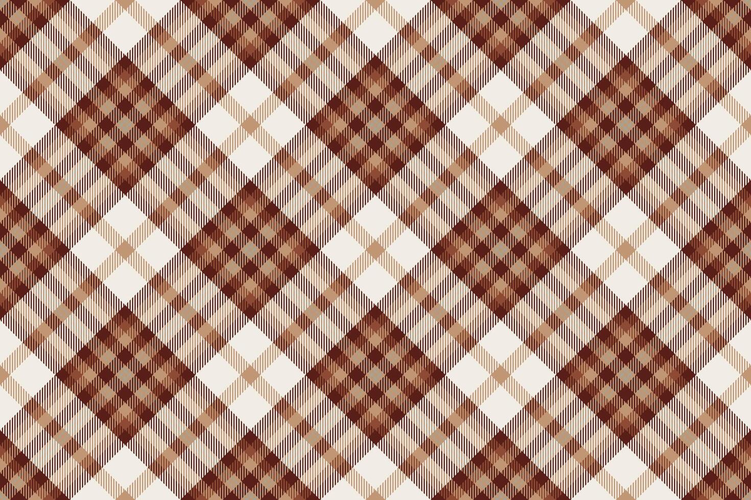 Elegant brown and beige plaid pattern. Perfect for textile design, apparel, packaging, or website backgrounds. vector