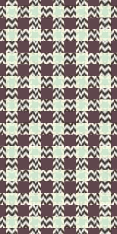 Elegant brown and cream gingham check pattern. Perfect for textile design, website backgrounds, or crafting projects. vector