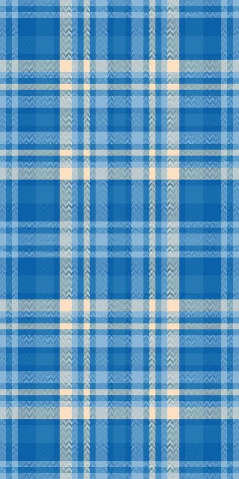 Classic blue and cream plaid pattern. Perfect for textile design, fashion, website backgrounds, or scrapbooking projects. This versatile image evokes feelings of comfort and tradition. vector
