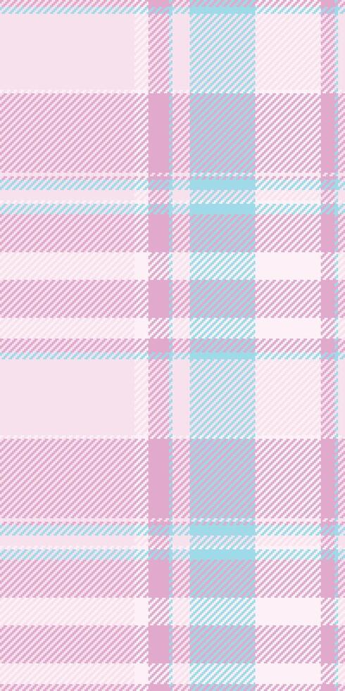 Pastel pink and blue plaid pattern. Soft, dreamy texture ideal for textile designs, branding, or website backgrounds. vector