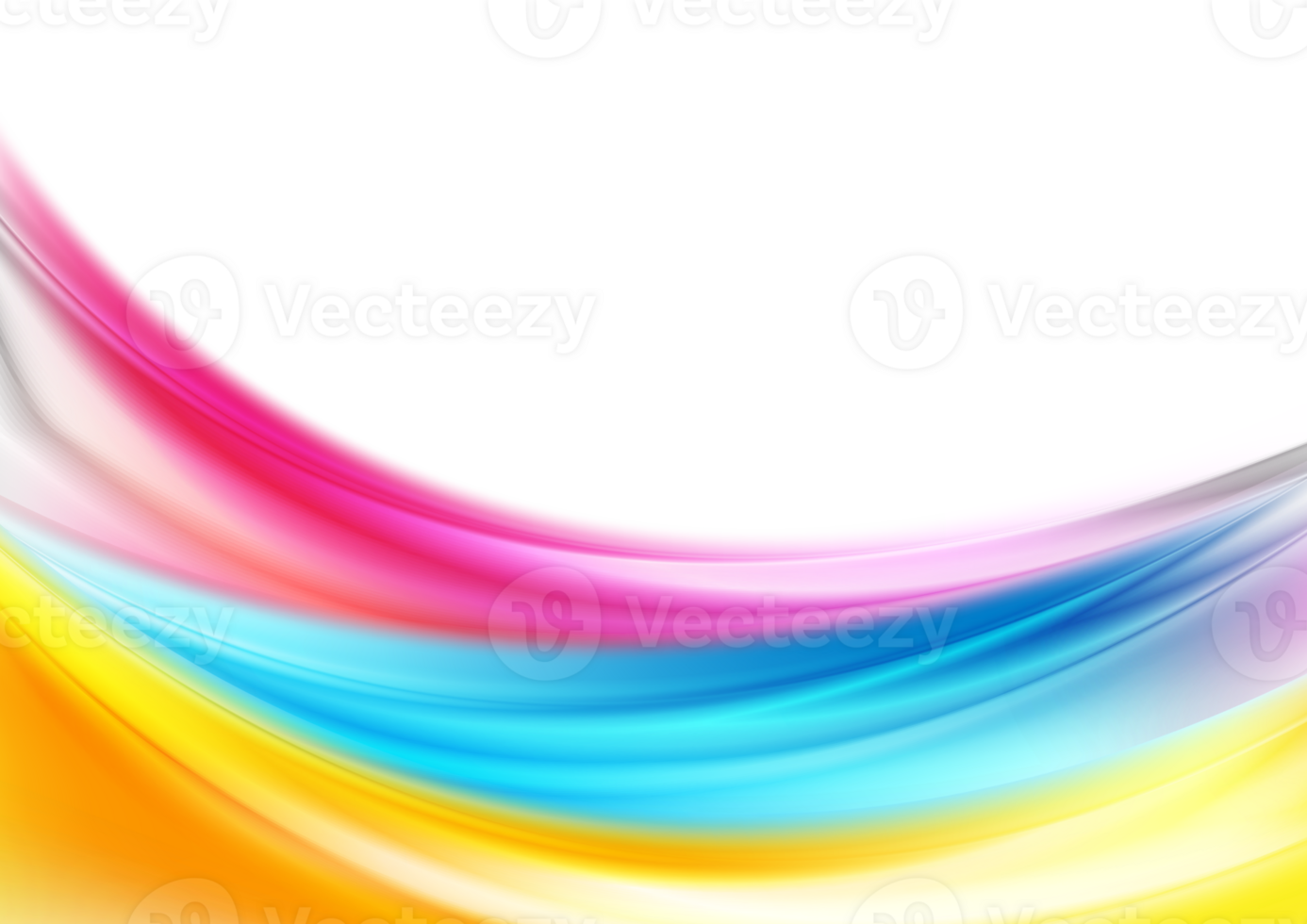 Abstract colorful shiny waves art background png
