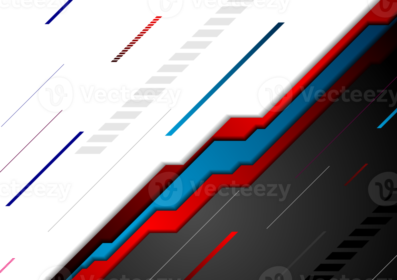 Red blue abstract tech background png