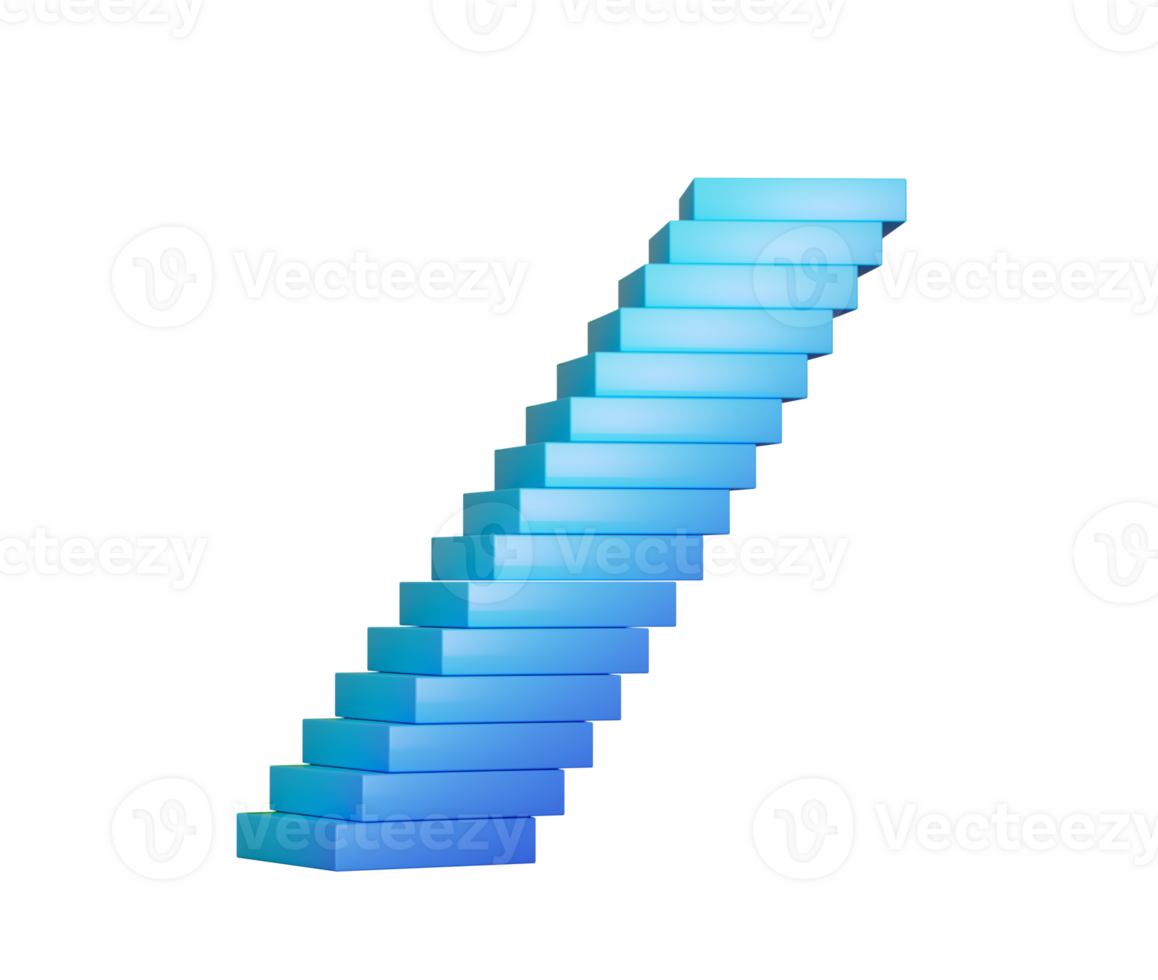 Stack of blue rectangular blocks, slightly offset to create a leaning tower effect. 3D png