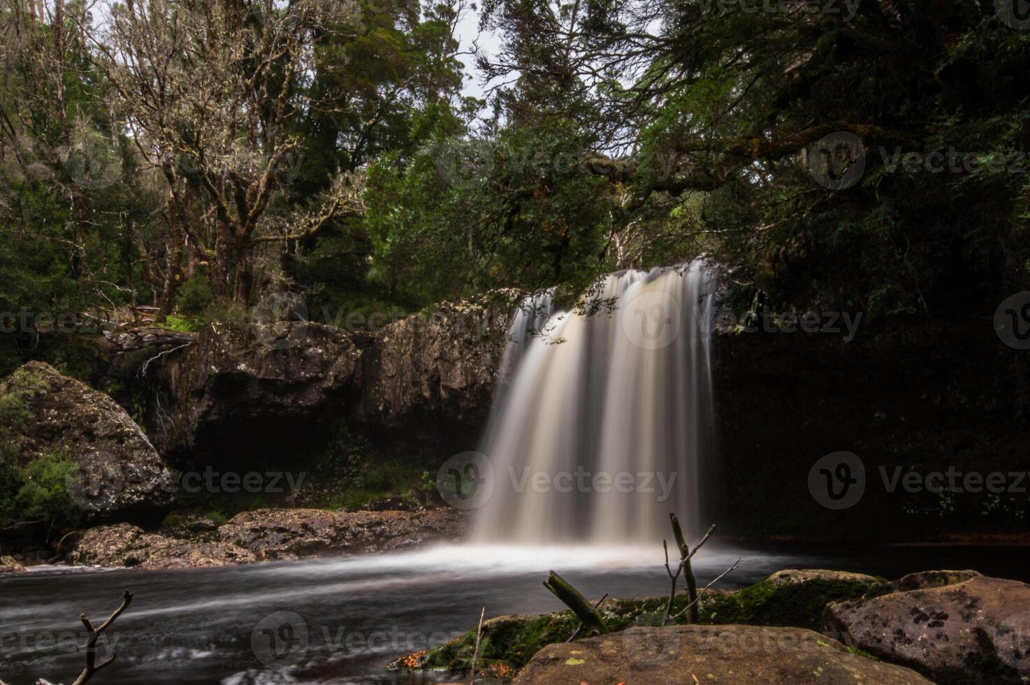 Small waterfall long exposure photo