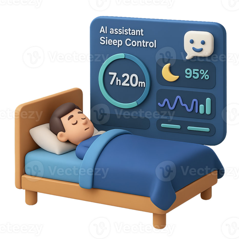 AI Data Visualization for Sleep Tracking and Management png