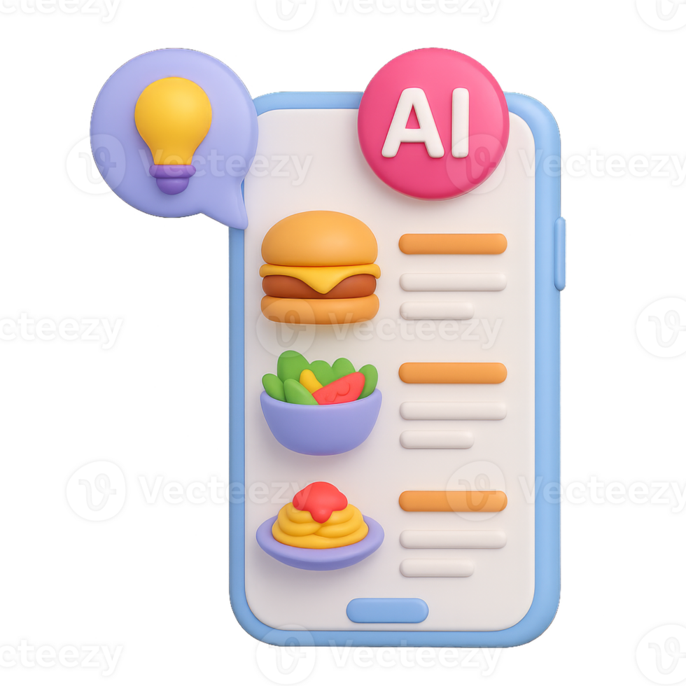 AI Food Recommendations for Simple Meal Ideas and Delicious Choices png