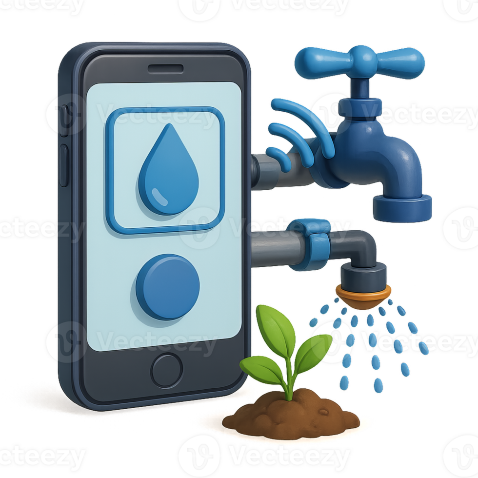 Smart Control of Irrigation Systems using Smartphone Technology png