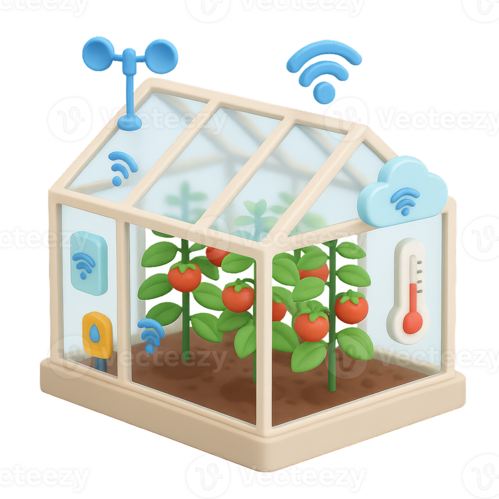 Smart Greenhouse IoT Enabled Technology for Sustainable Gardening png