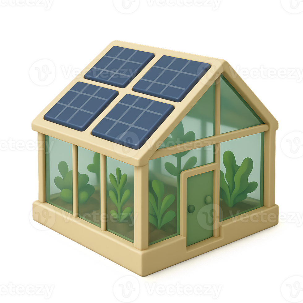 Simple Solar Powered Greenhouse for Sustainable Gardening Practices png