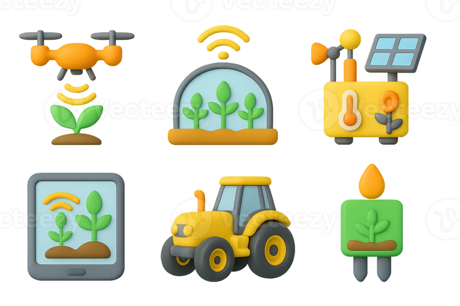 Smart Farm Icons Collection for Modern Agriculture Practices png