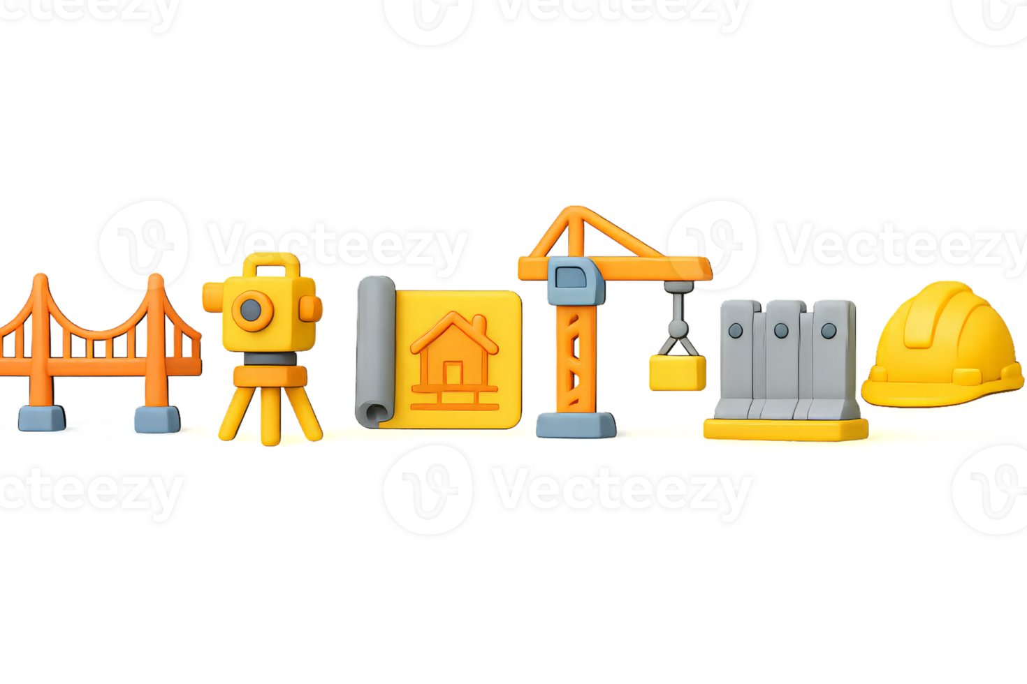 Colorful 3D Engineering Icons for Design Projects and Presentations png