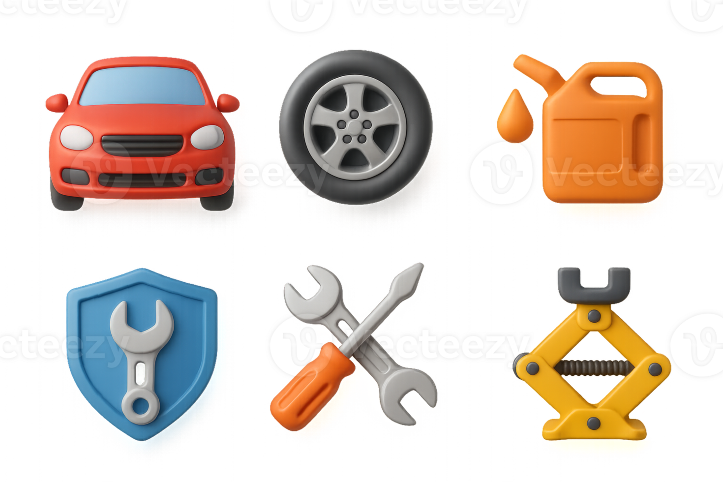 Car Service Icons for Vehicle Maintenance and Repair Concepts png