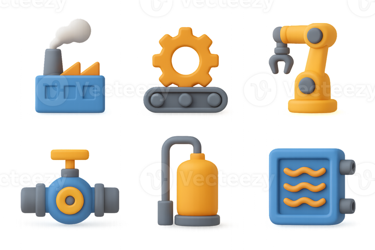 Colorful Industrial Icons Collection for Modern Design Projects png