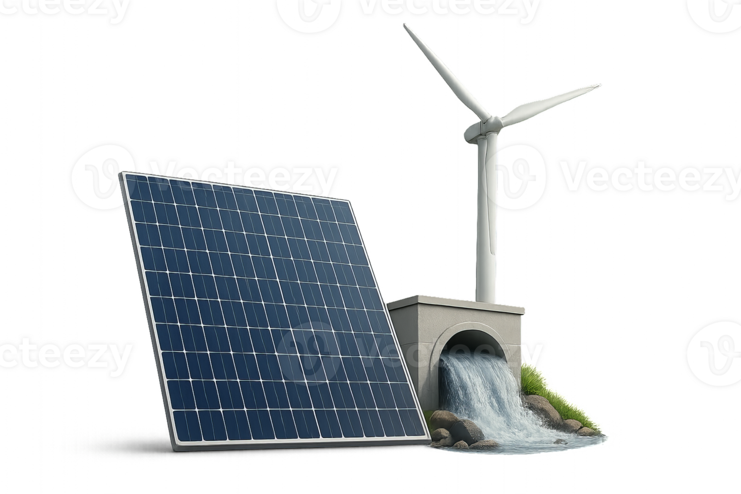 Renewable Energy Solutions Solar, Wind, and Water Integration png