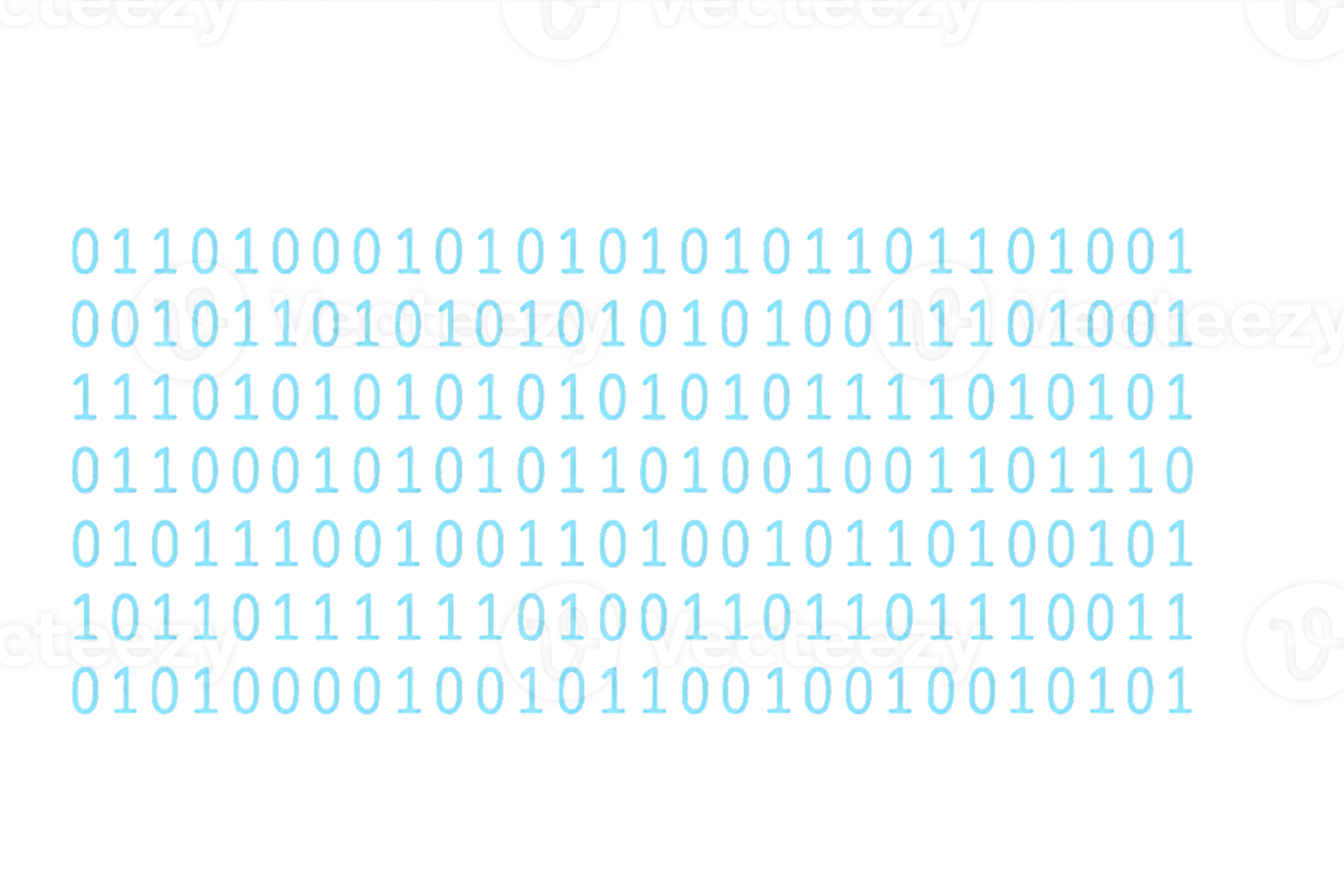 Abstract Binary Code Pattern in Blue Color Scheme for Design Use png