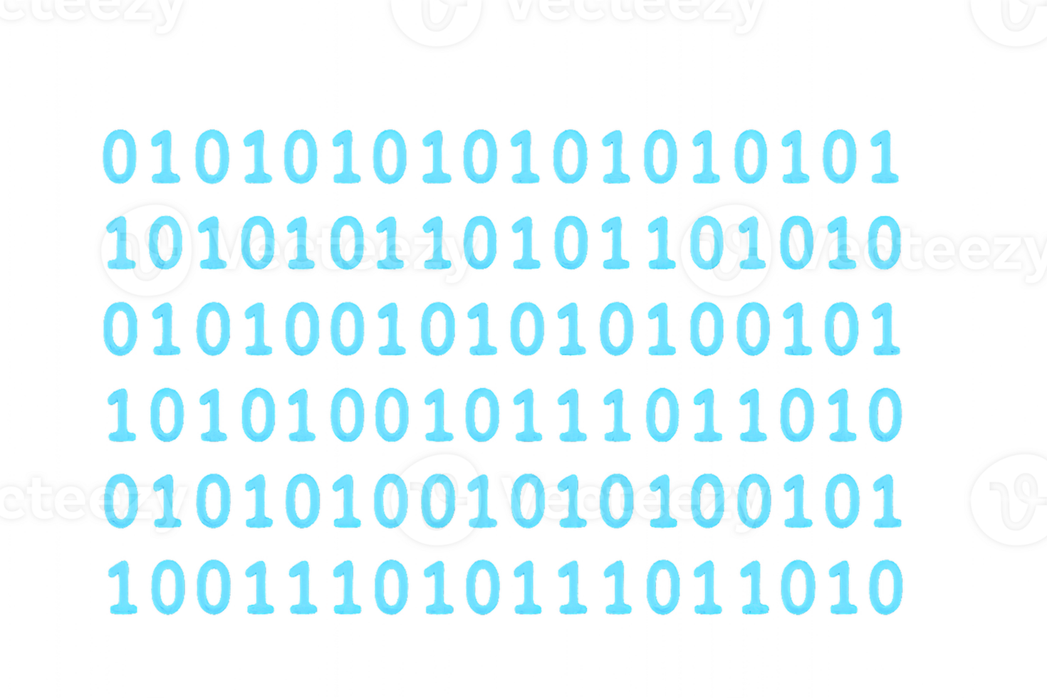 Blue Binary Code Background for Digital and Tech Themes png