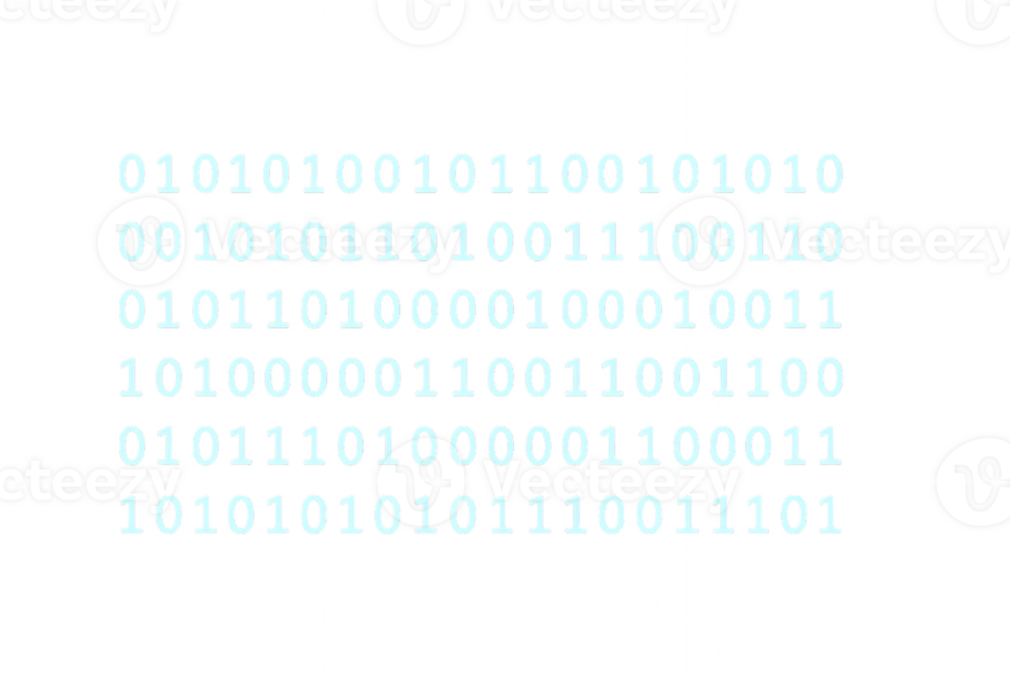 Simple Blue Binary Code Background for Tech and Digital Use png
