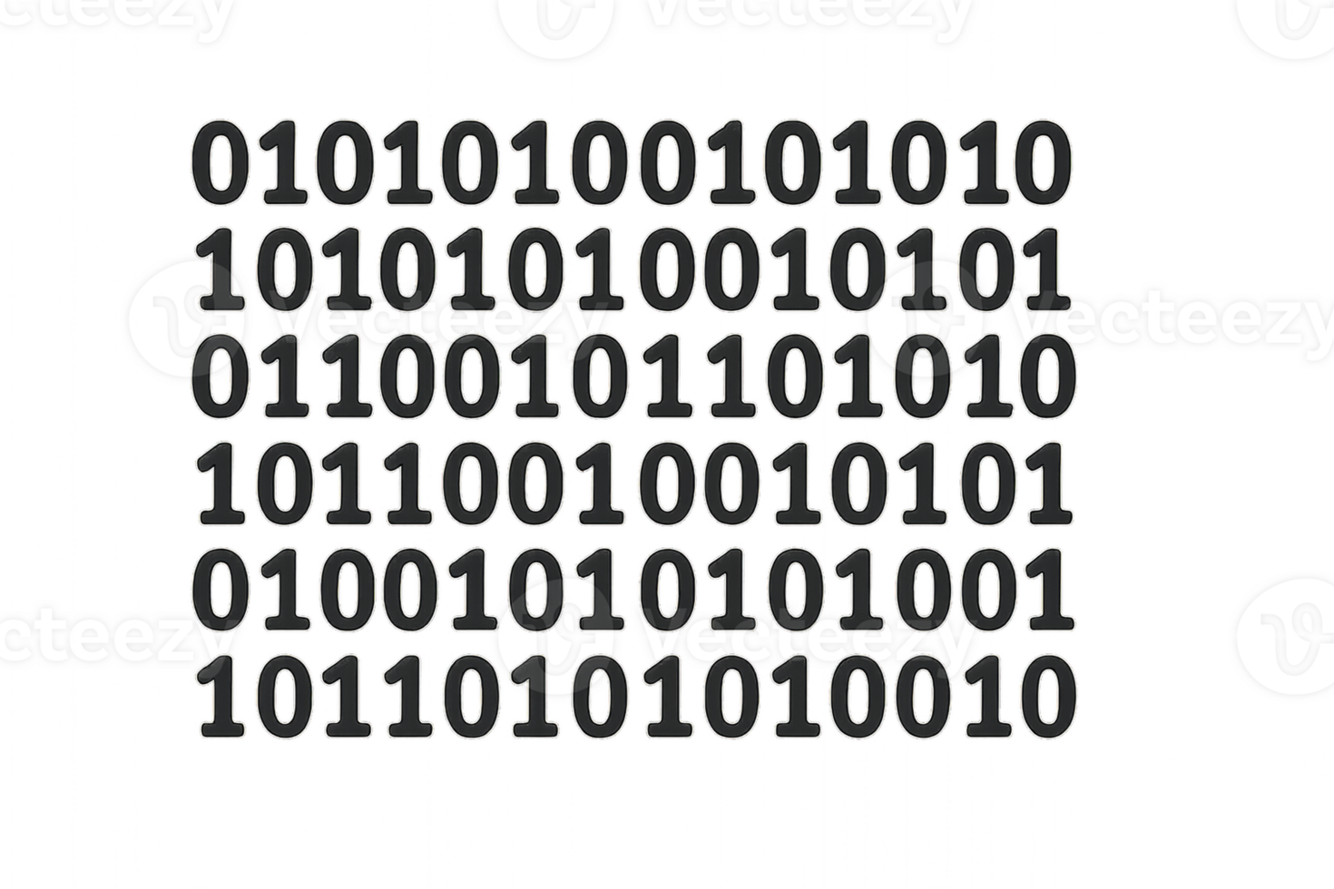 Abstract Binary Code Pattern in Simple Illusion Design png