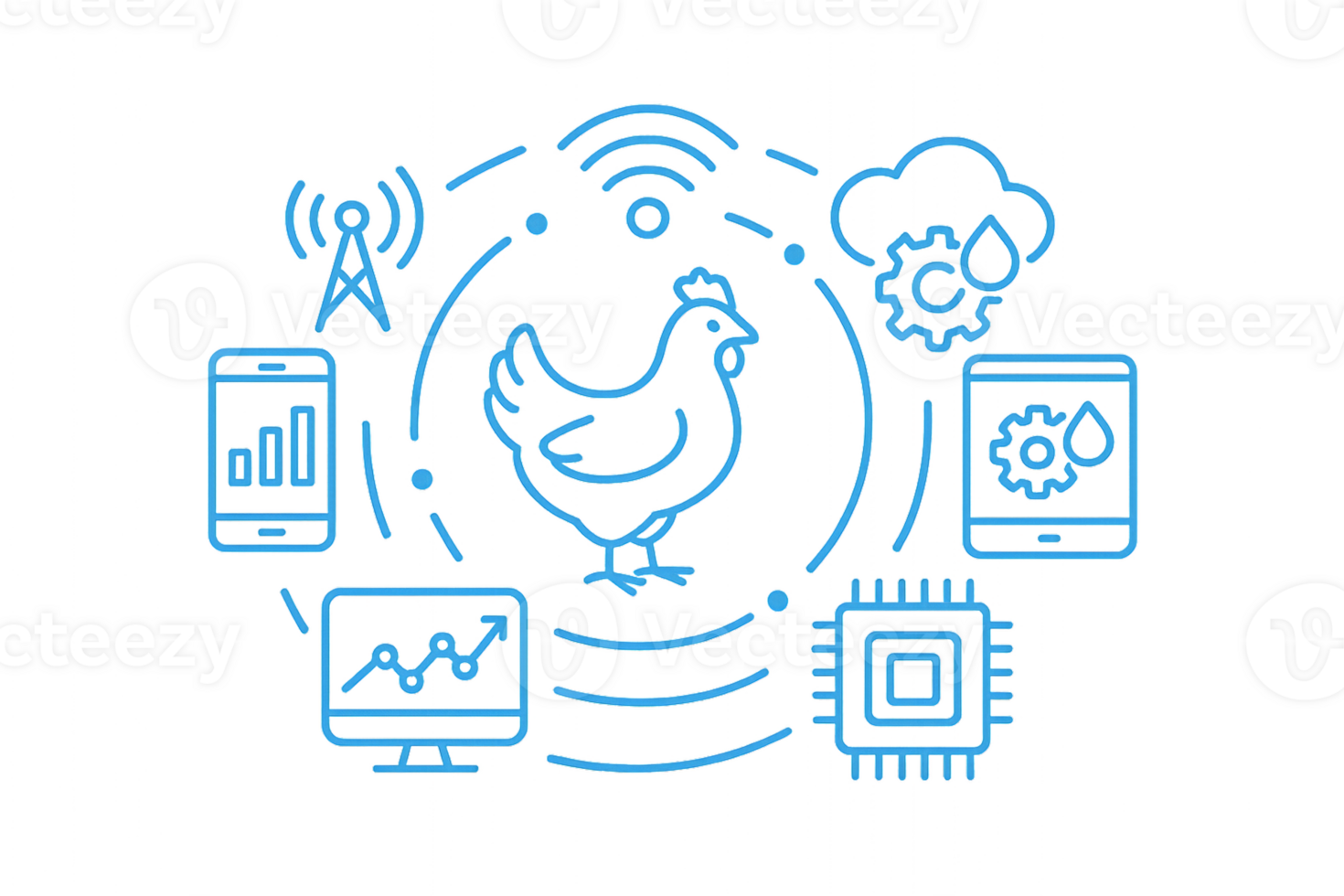 Advanced Livestock Technology Visual Concept and Innovations png