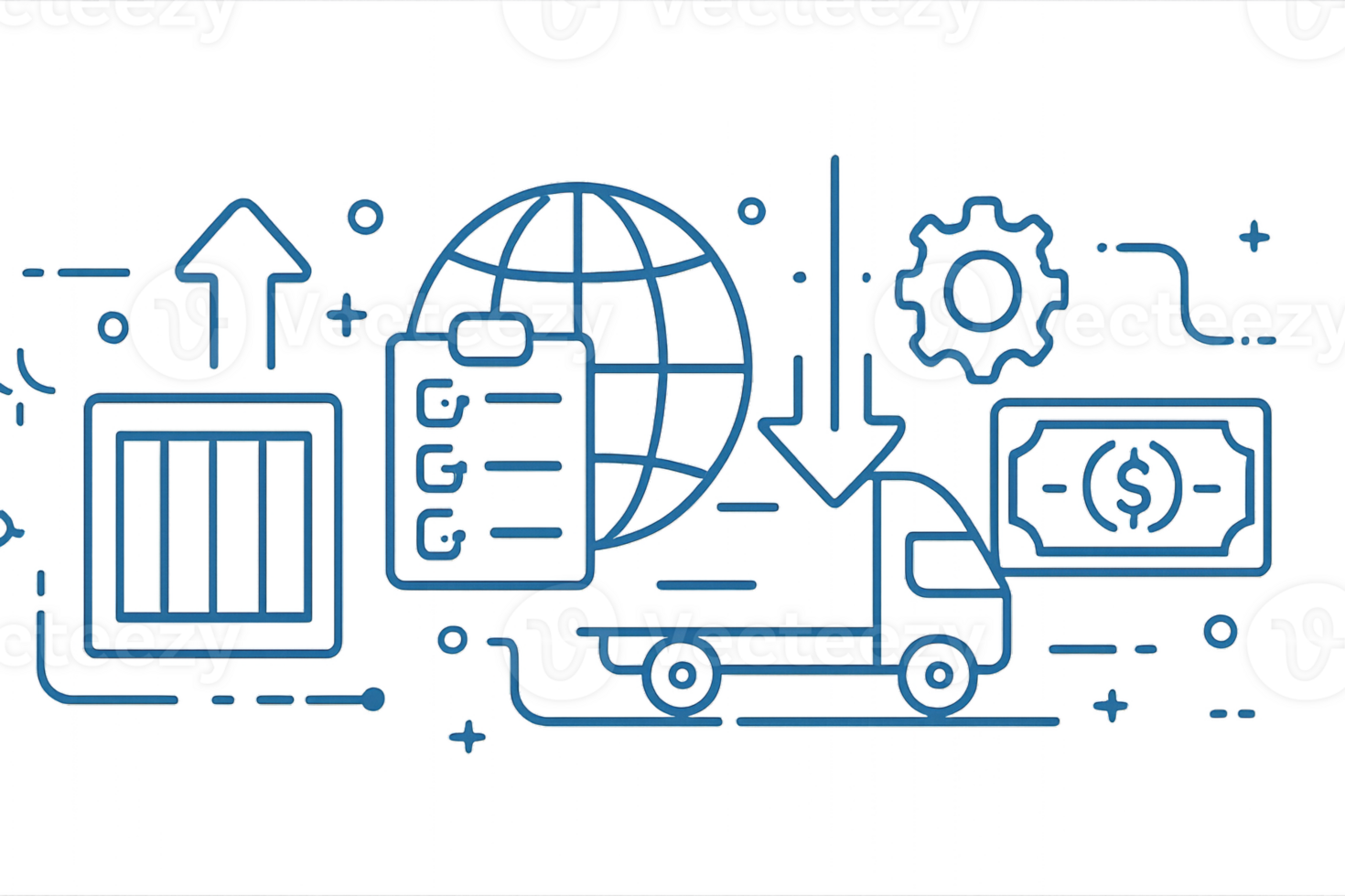 Simple Tech Icons on Transparent Background for Modern Design Projects png
