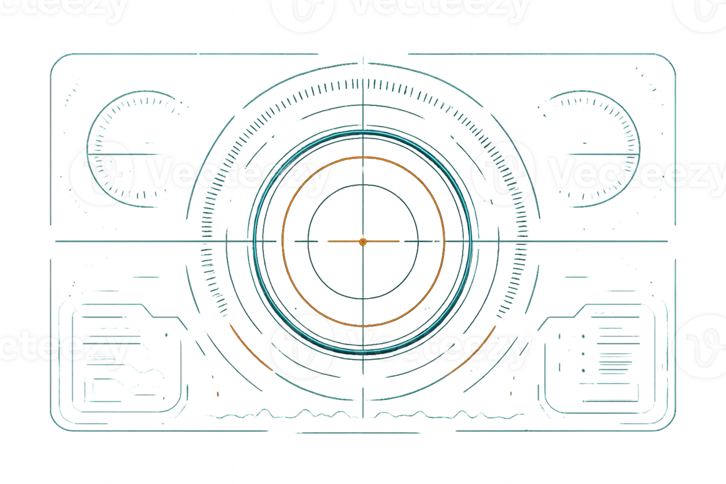 futurista hud interface Projeto com simples composição elementos png