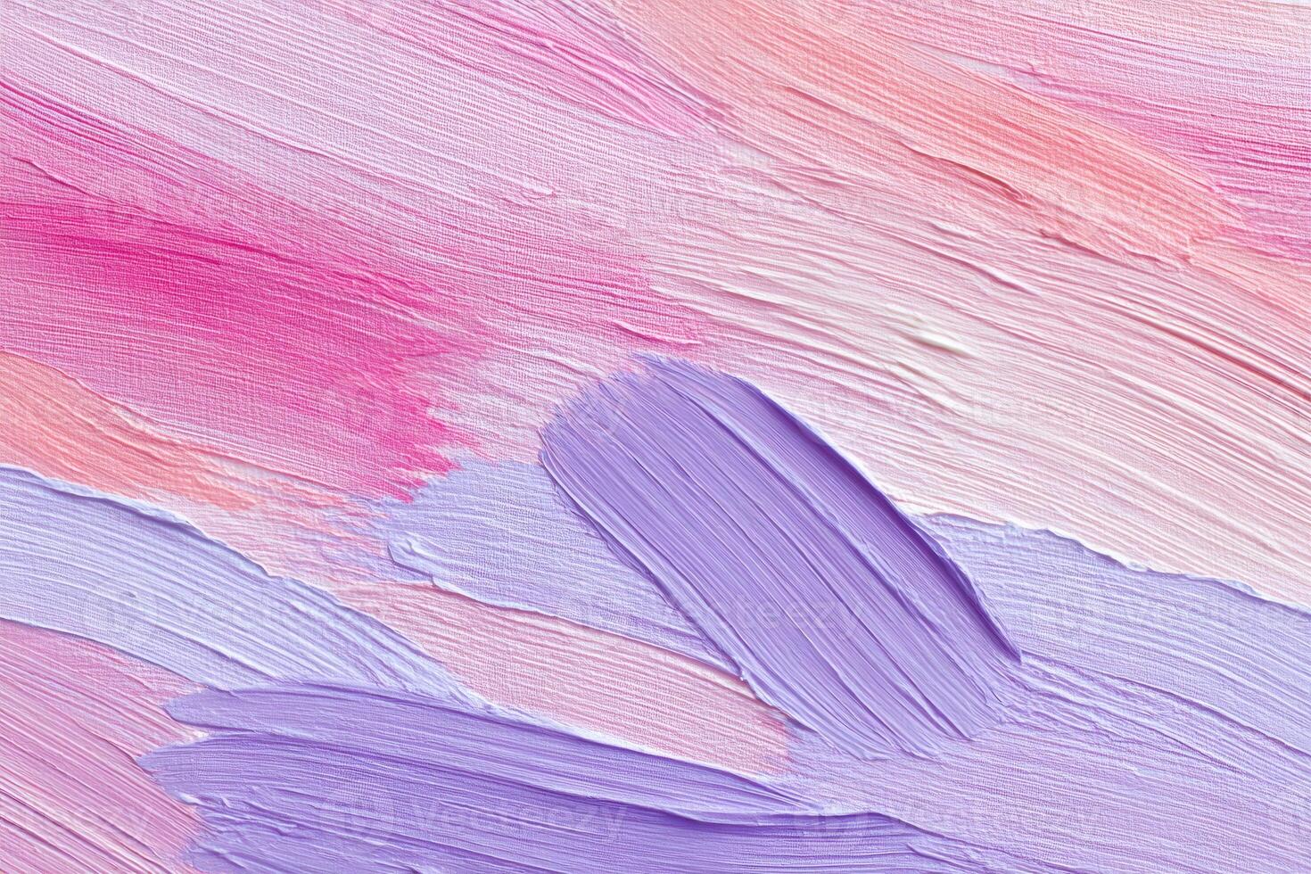 Lavender and pink oil painting brush strokes creating textured background photo