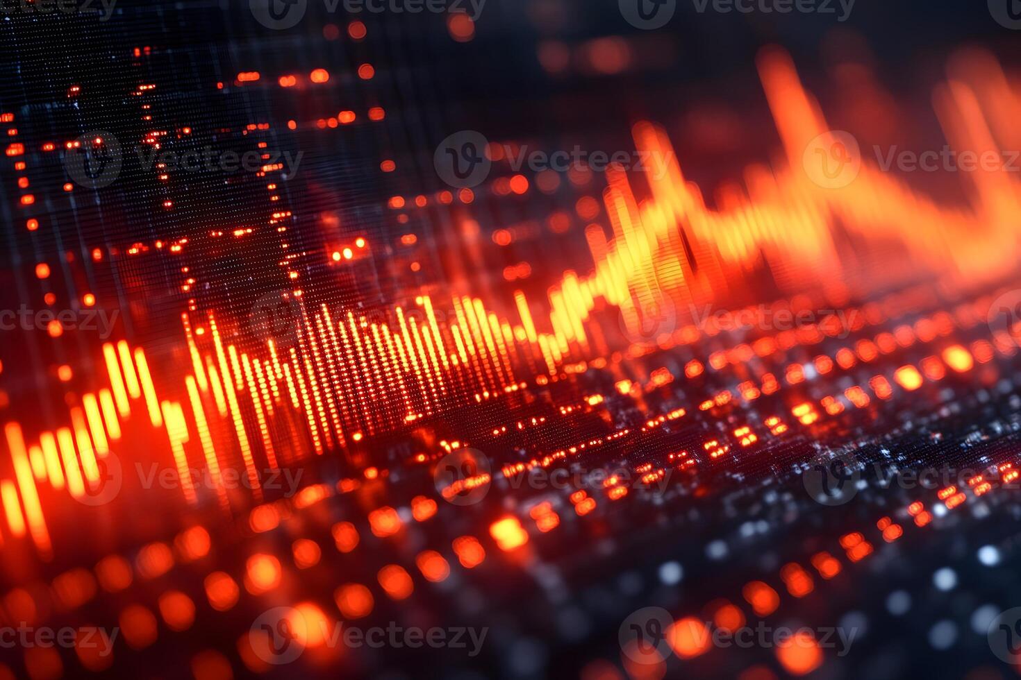 Dynamic Technology Visual with Vibrant Digital Soundwave for Innovative Design Concepts photo