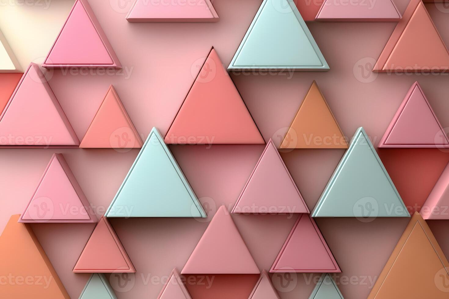 Colorful Abstract Geometric Triangle Pattern for Modern Design photo