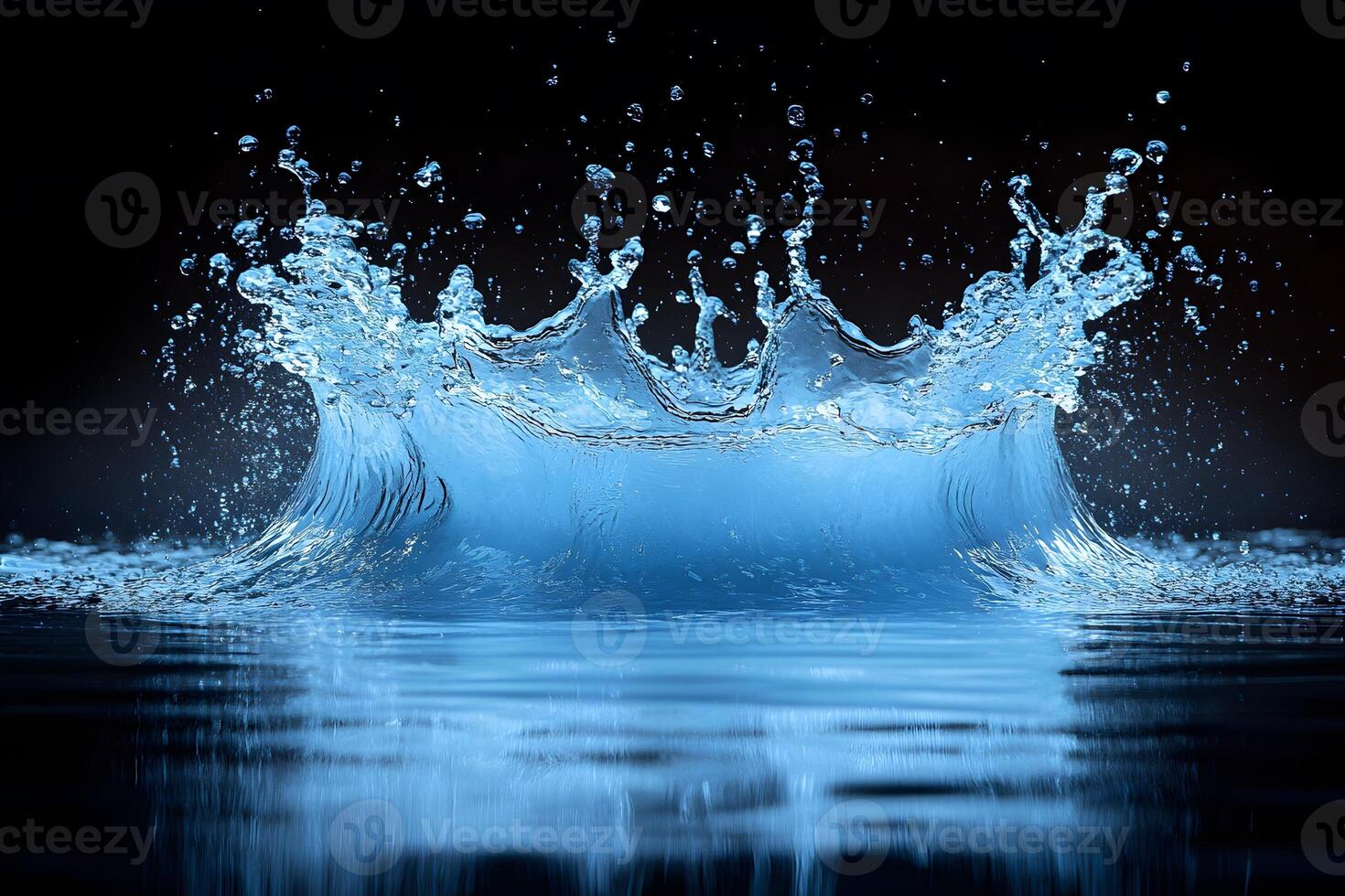 Dynamic Water Splash in Motion Captures Fluidity and Energy for Design and Advertising Projects photo