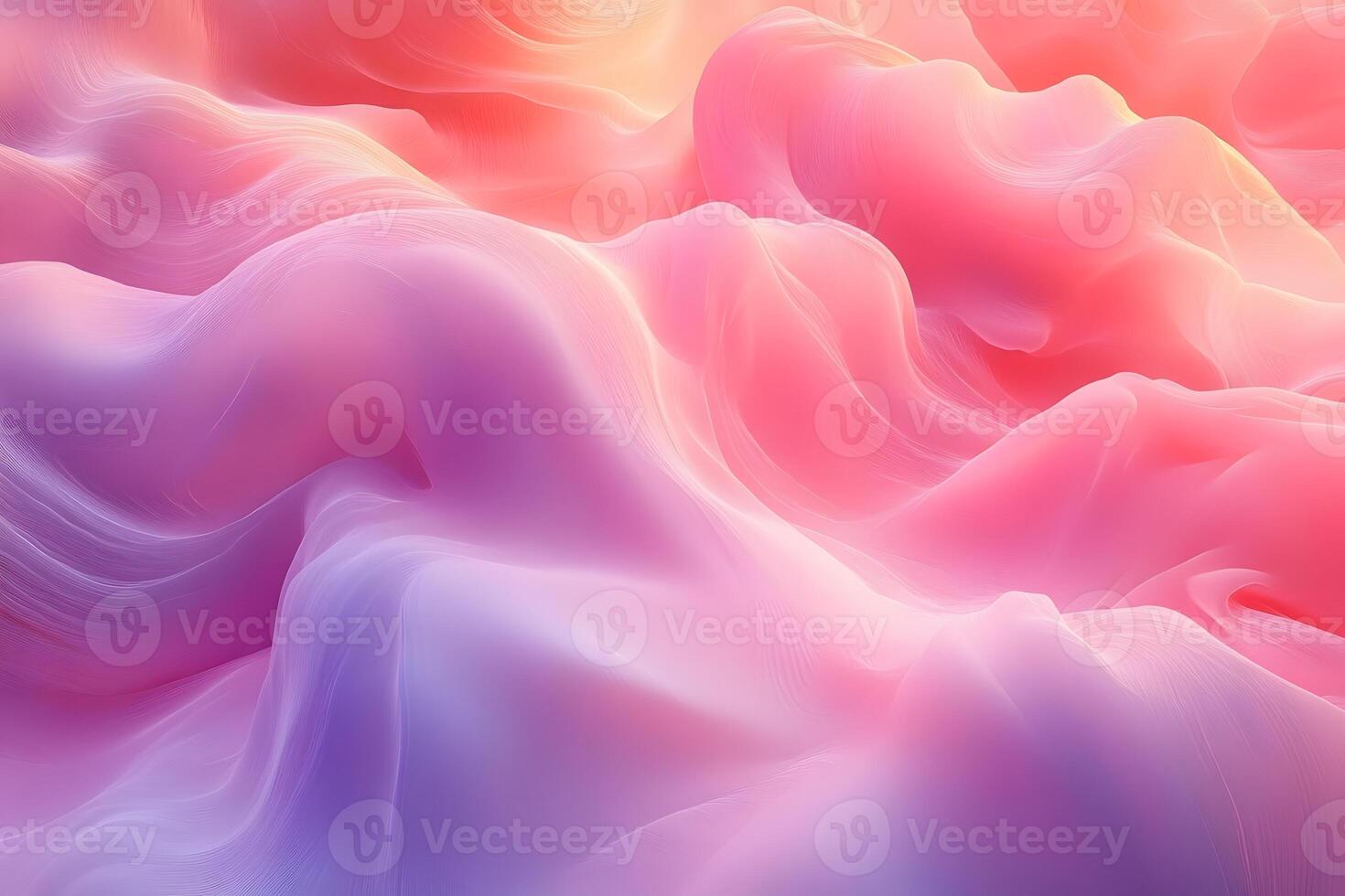 Dreamy Abstract Waves in Pastel Hues for Modern Art and Design Projects photo